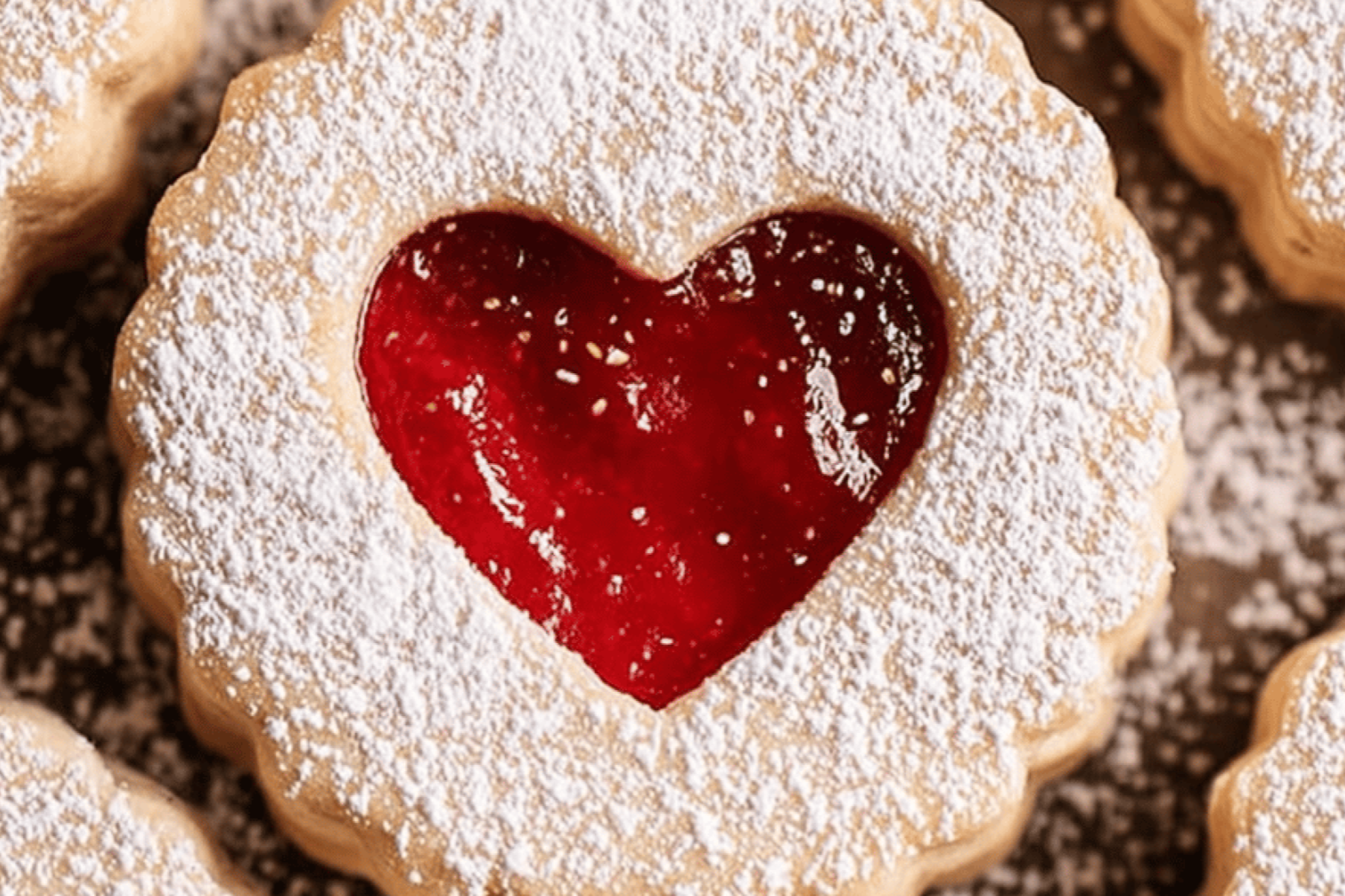 Strawberry Jam Linzer Hearts for Valentine’s Day