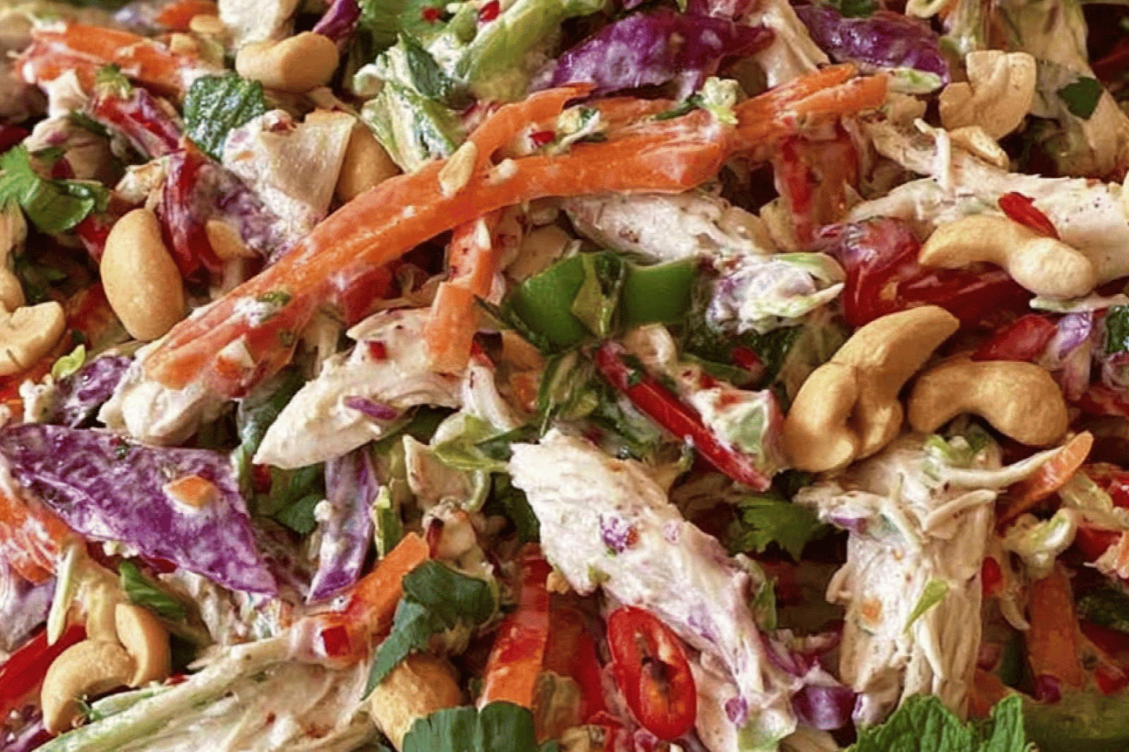 Thai Coconut Chicken Slaw