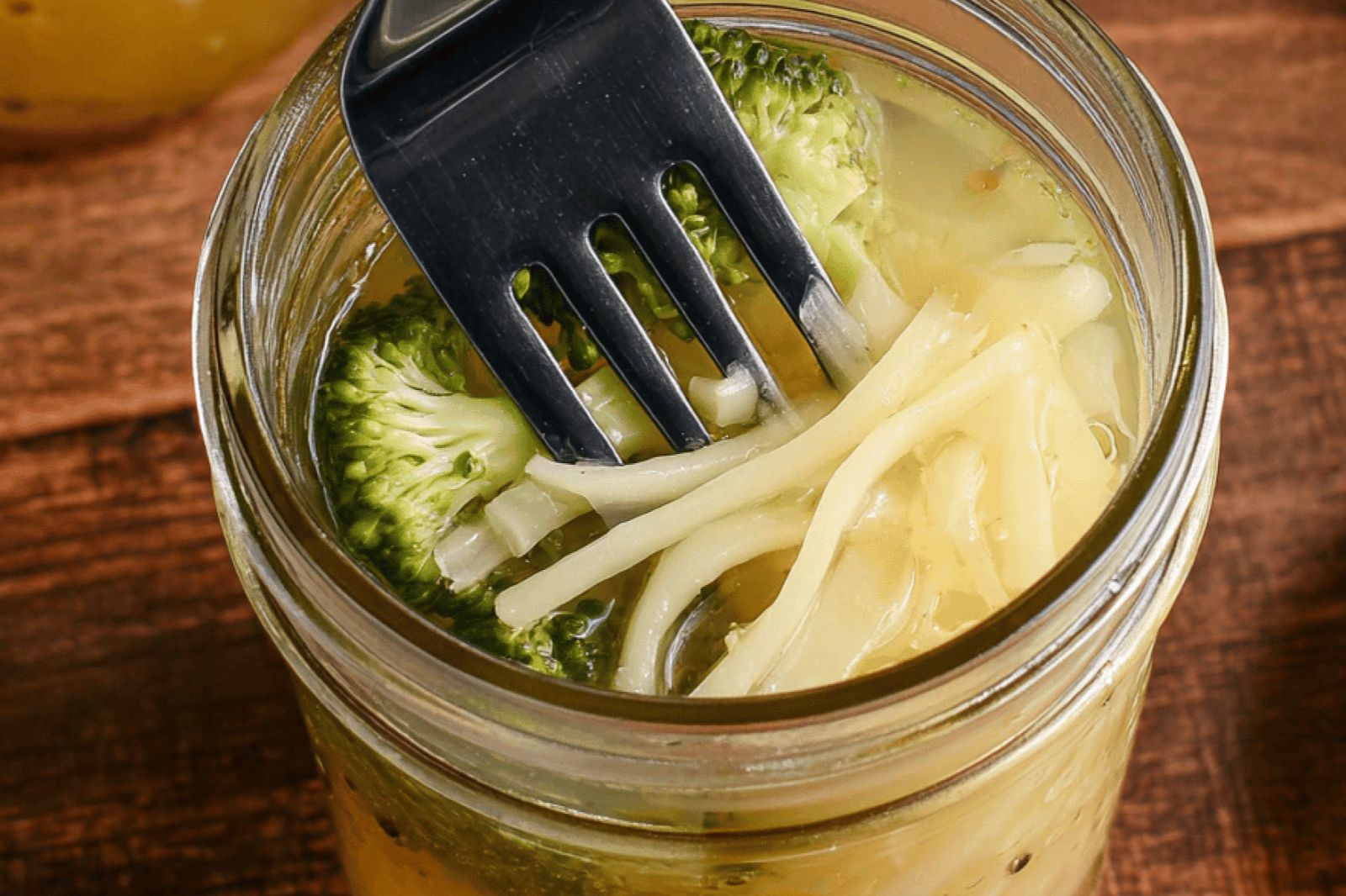 Toasted Sesame Tangy Sweet Pickled Broccoli