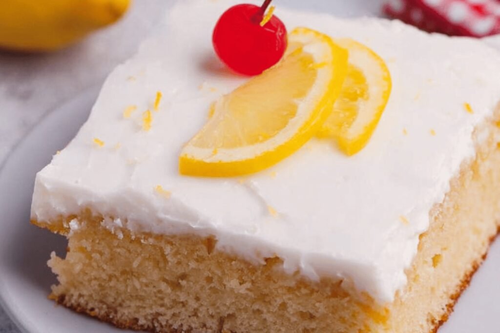 Zesty Lemon Sheet Cake for Year-Round Enjoyment