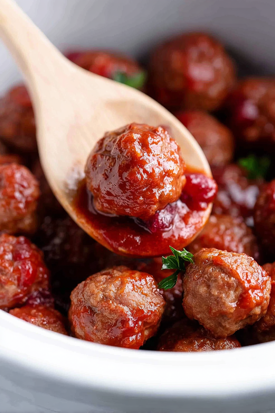 3 Ingredient Cranberry Meatball Recipe
