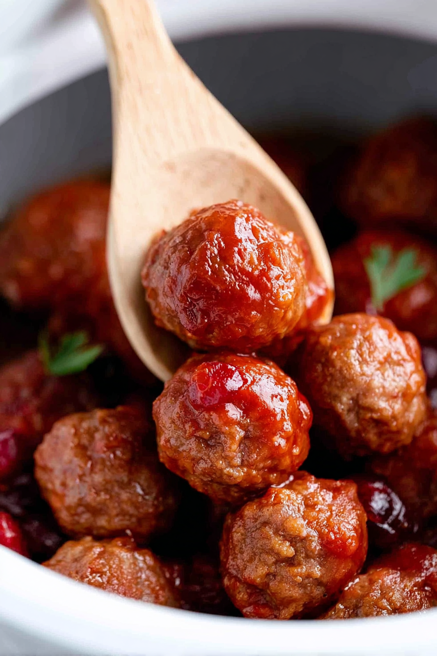 3 Ingredient Cranberry Meatball Recipe
