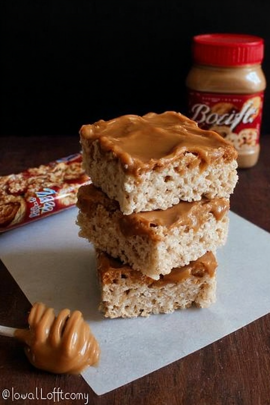 Biscoff Rice Krispie Treats Recipe