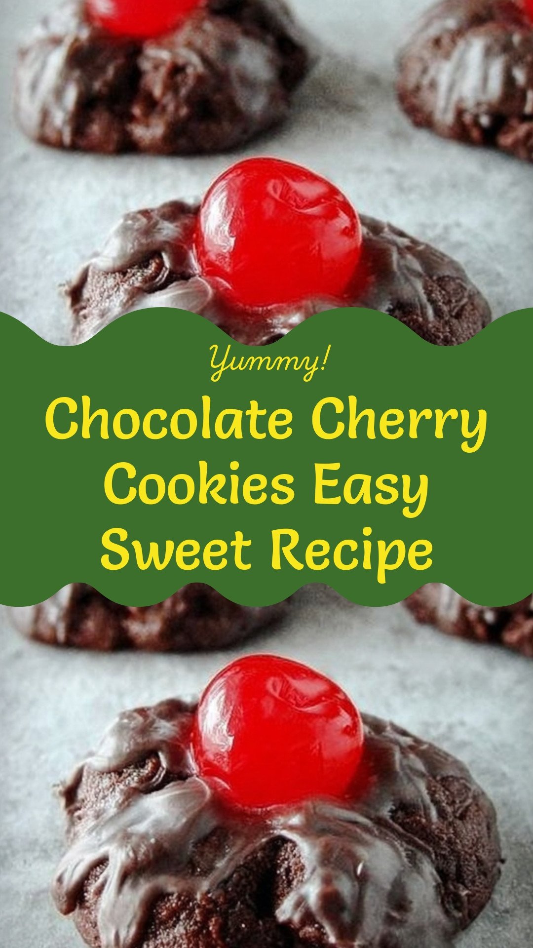 Chocolate Cherry Cookies Easy Sweet Recipe