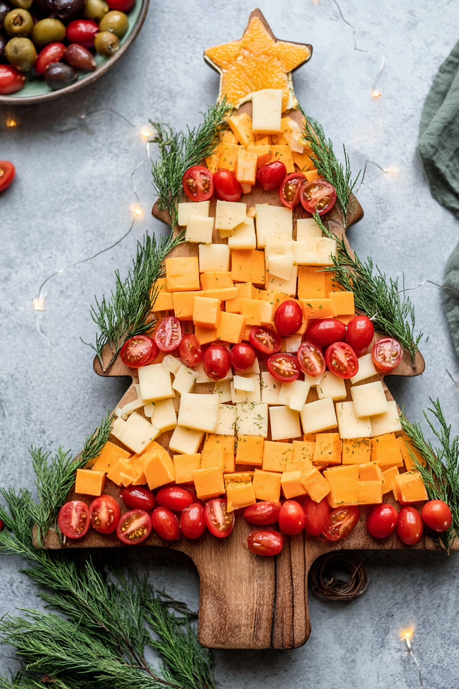 Christmas Tree Cheese Board Recipe
