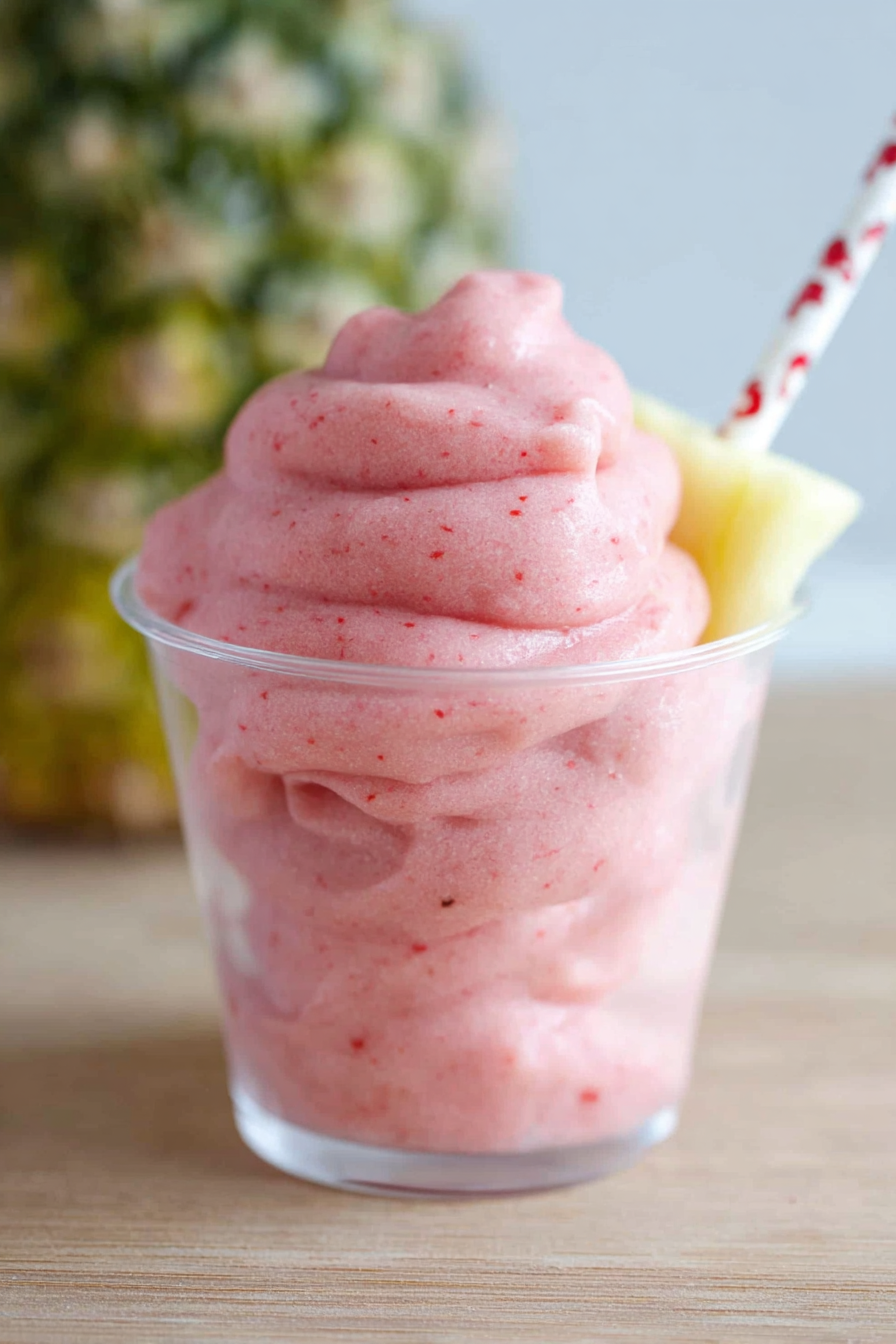 Copycat Disney Dole Whip Strawberry Recipe