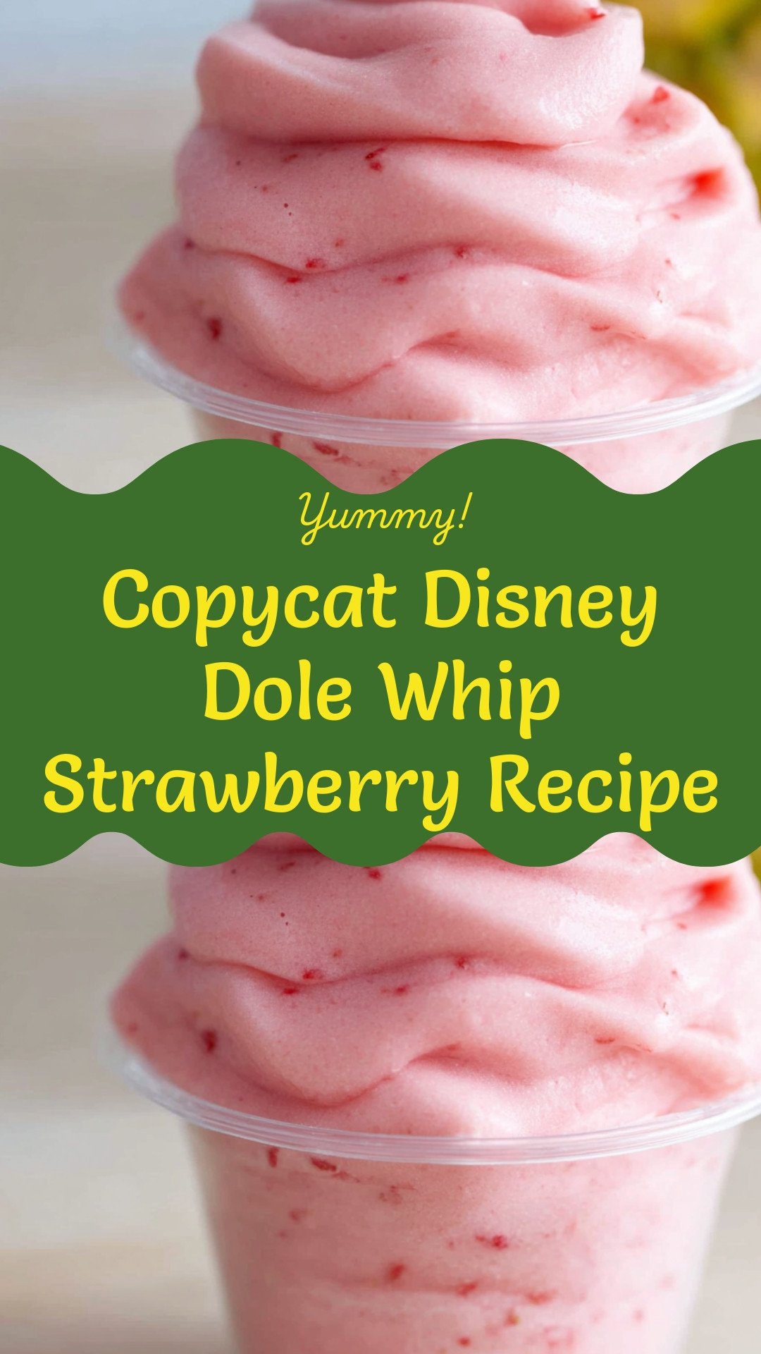 Copycat Disney Dole Whip Strawberry Recipe