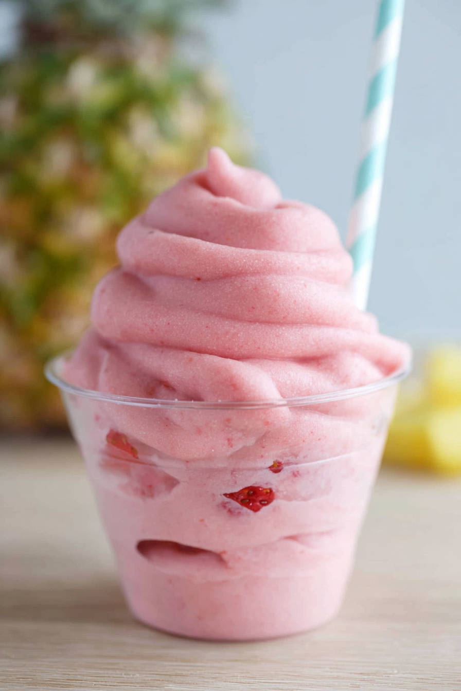 Copycat Disney Dole Whip Strawberry Recipe