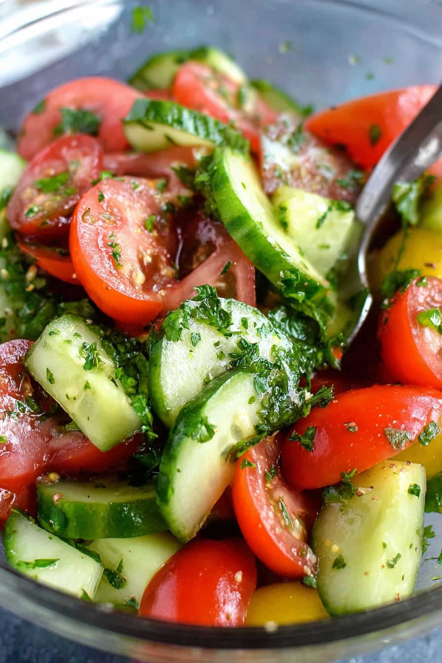 Cucumber Tomato Salad Recipe WonkyWonderful