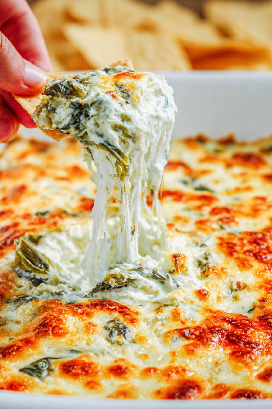 Easy Baked Spinach Artichoke Dip Recipe