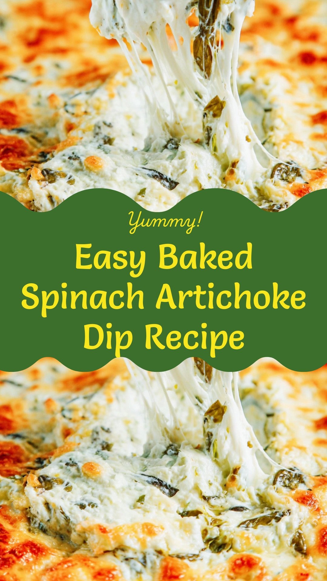 Easy Baked Spinach Artichoke Dip Recipe