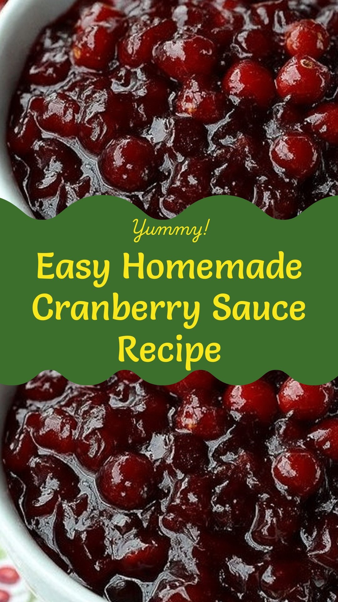 Easy Homemade Cranberry Sauce Recipe