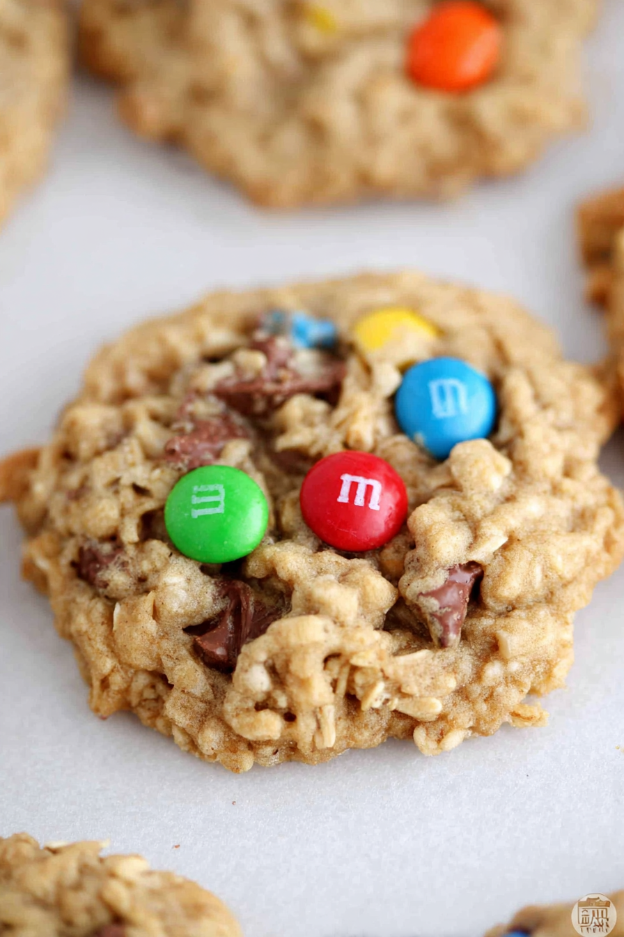 Easy Oatmeal M&M Cookies Recipe