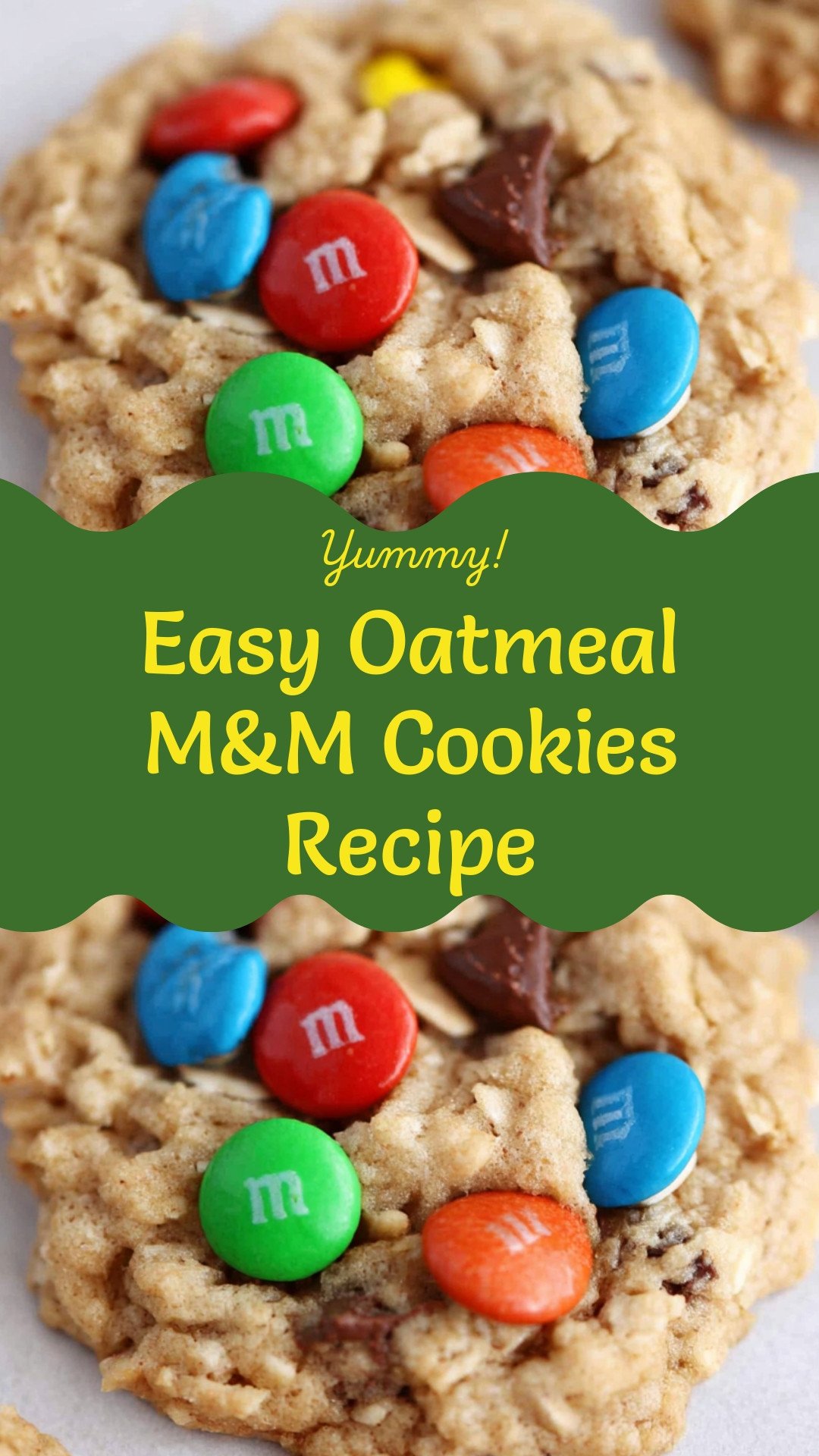 Easy Oatmeal M&M Cookies Recipe