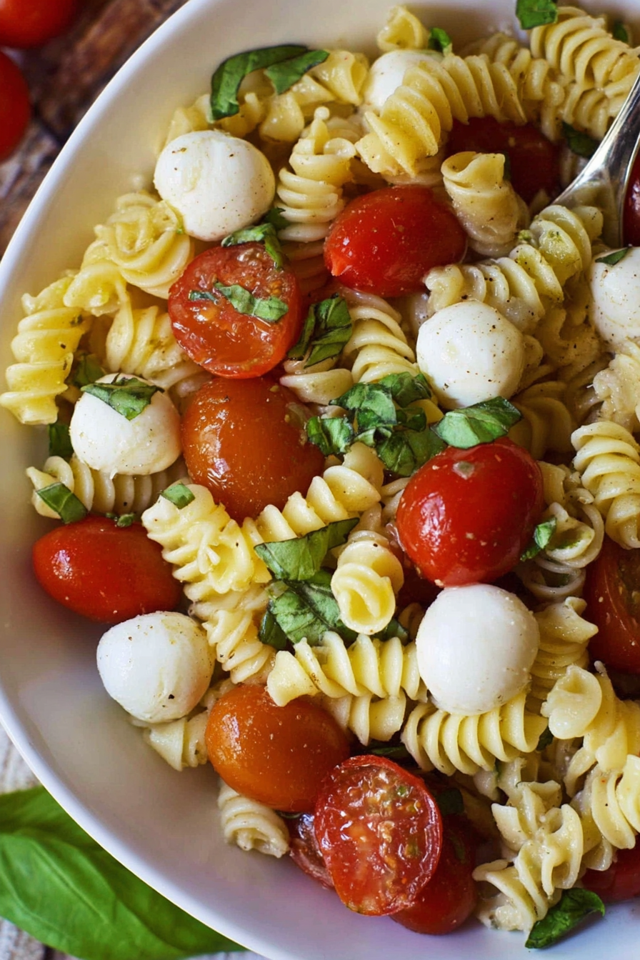 Fresh Caprese Pasta Salad Recipe