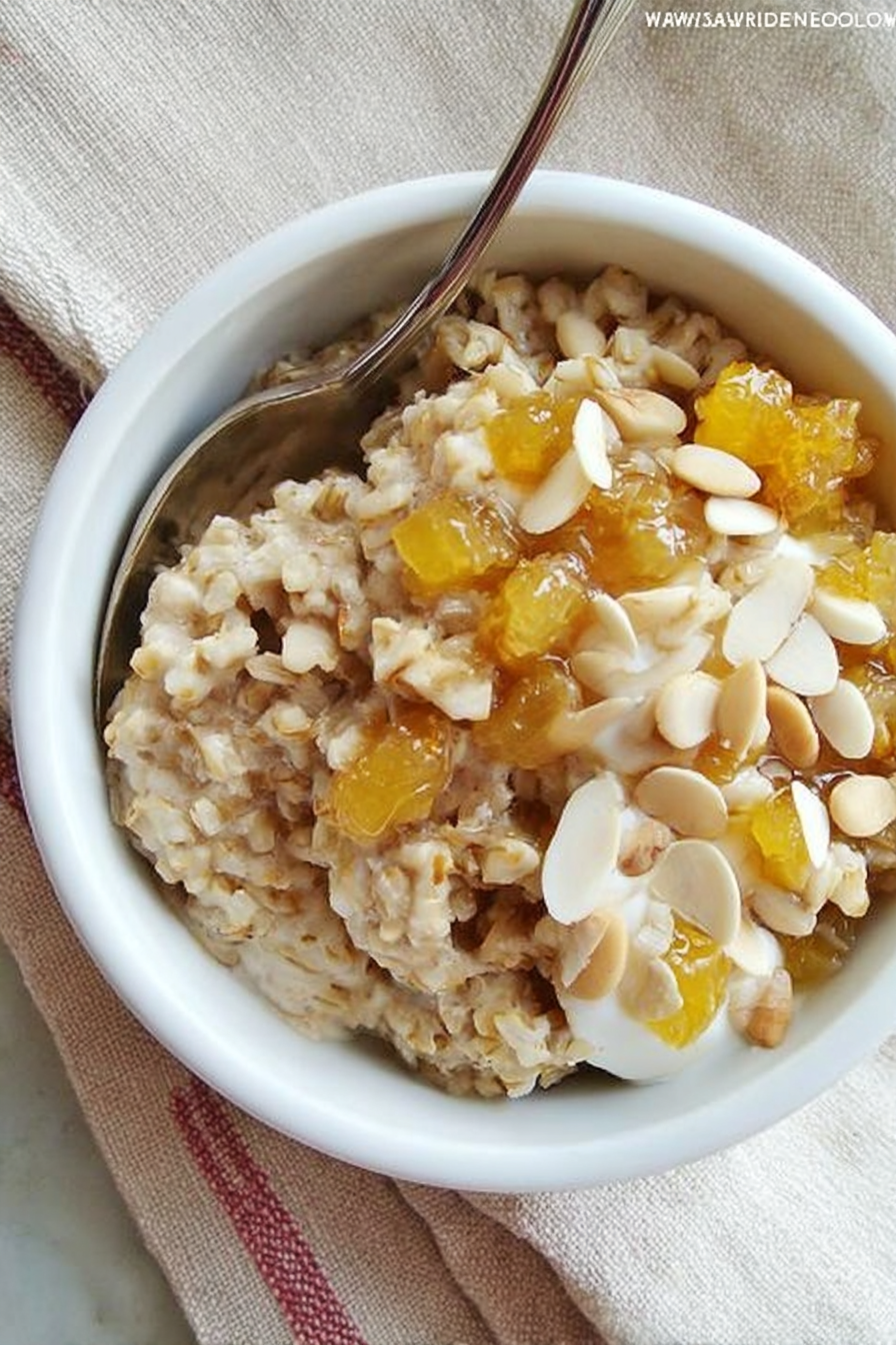 Gluten Free Maple Brown Rice Breakfast Bowl