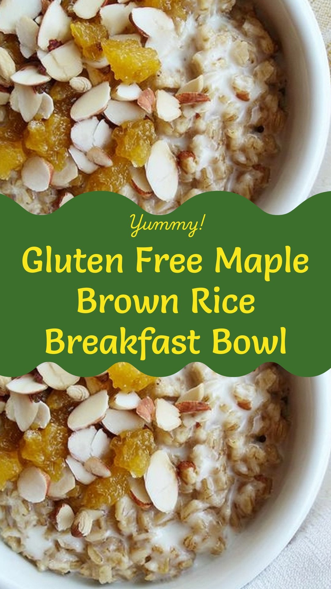 Gluten Free Maple Brown Rice Breakfast Bowl