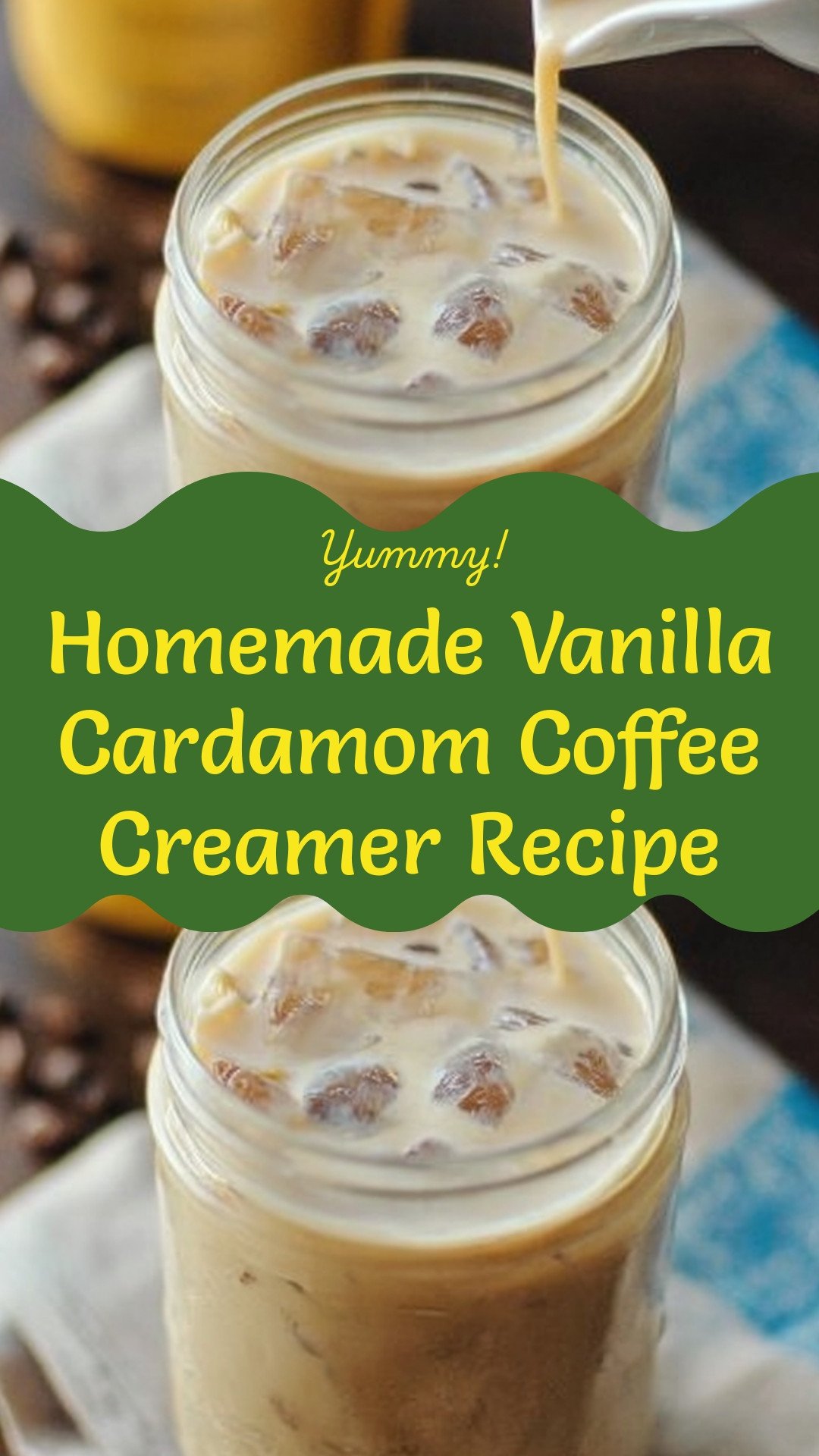 Homemade Vanilla Cardamom Coffee Creamer Recipe