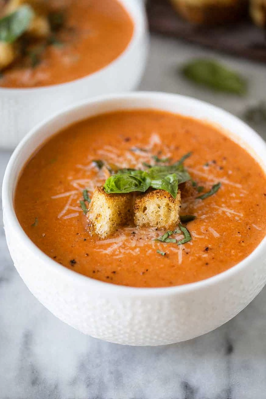 Instant Pot Tomato Basil Parmesan Soup