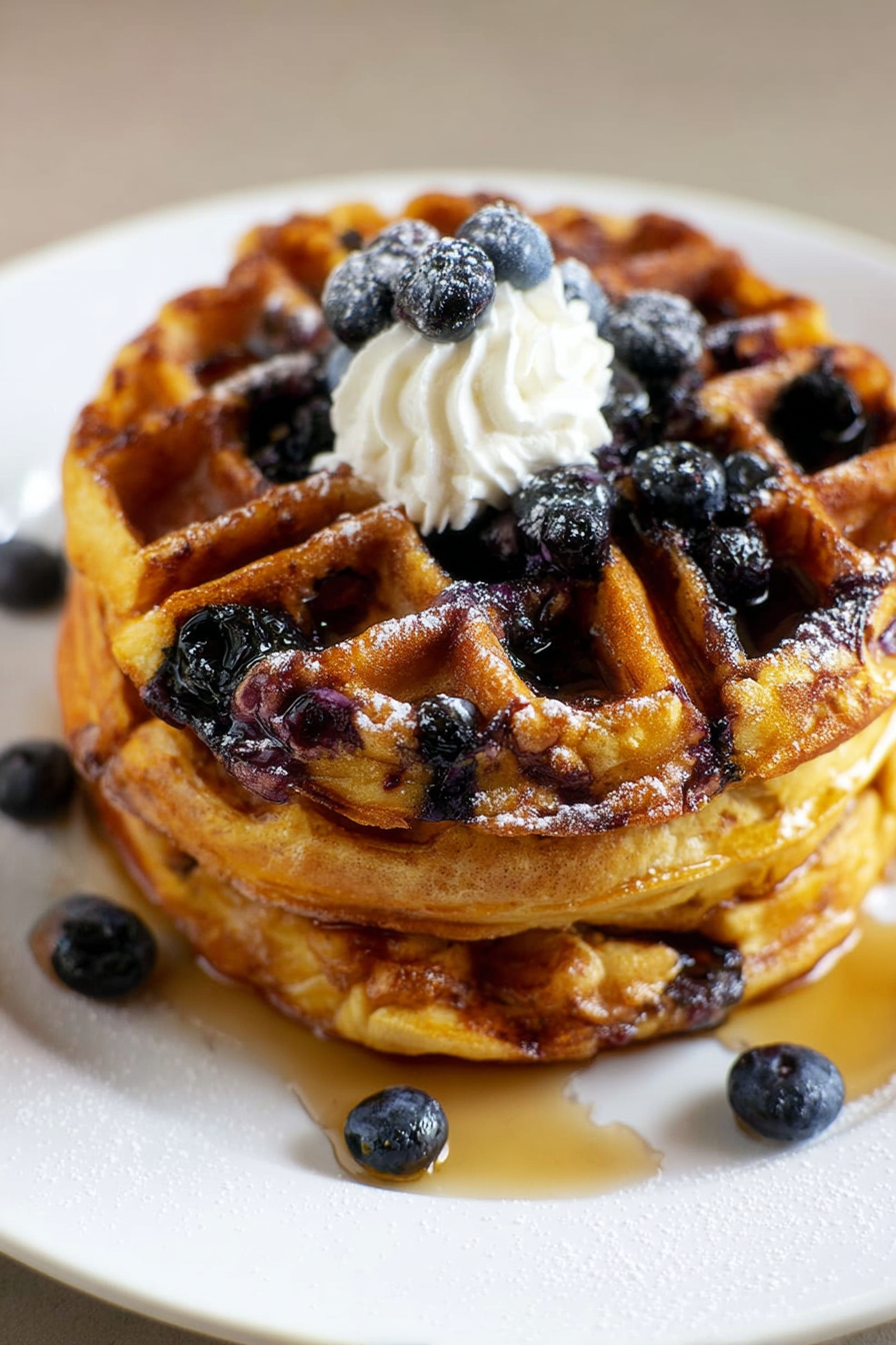 Keto Blueberry Waffles WonkyWonderful Recipe