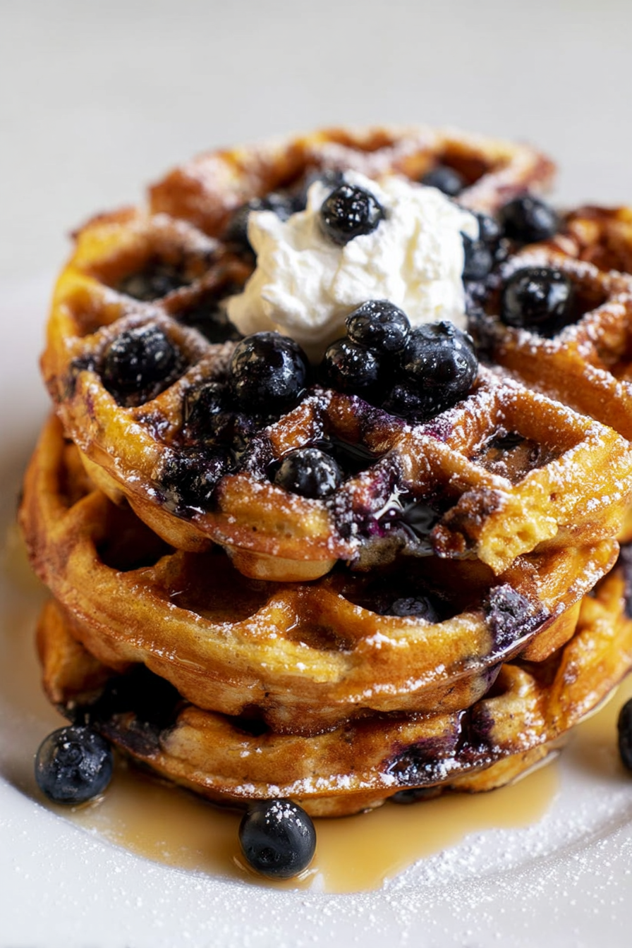 Keto Blueberry Waffles WonkyWonderful Recipe