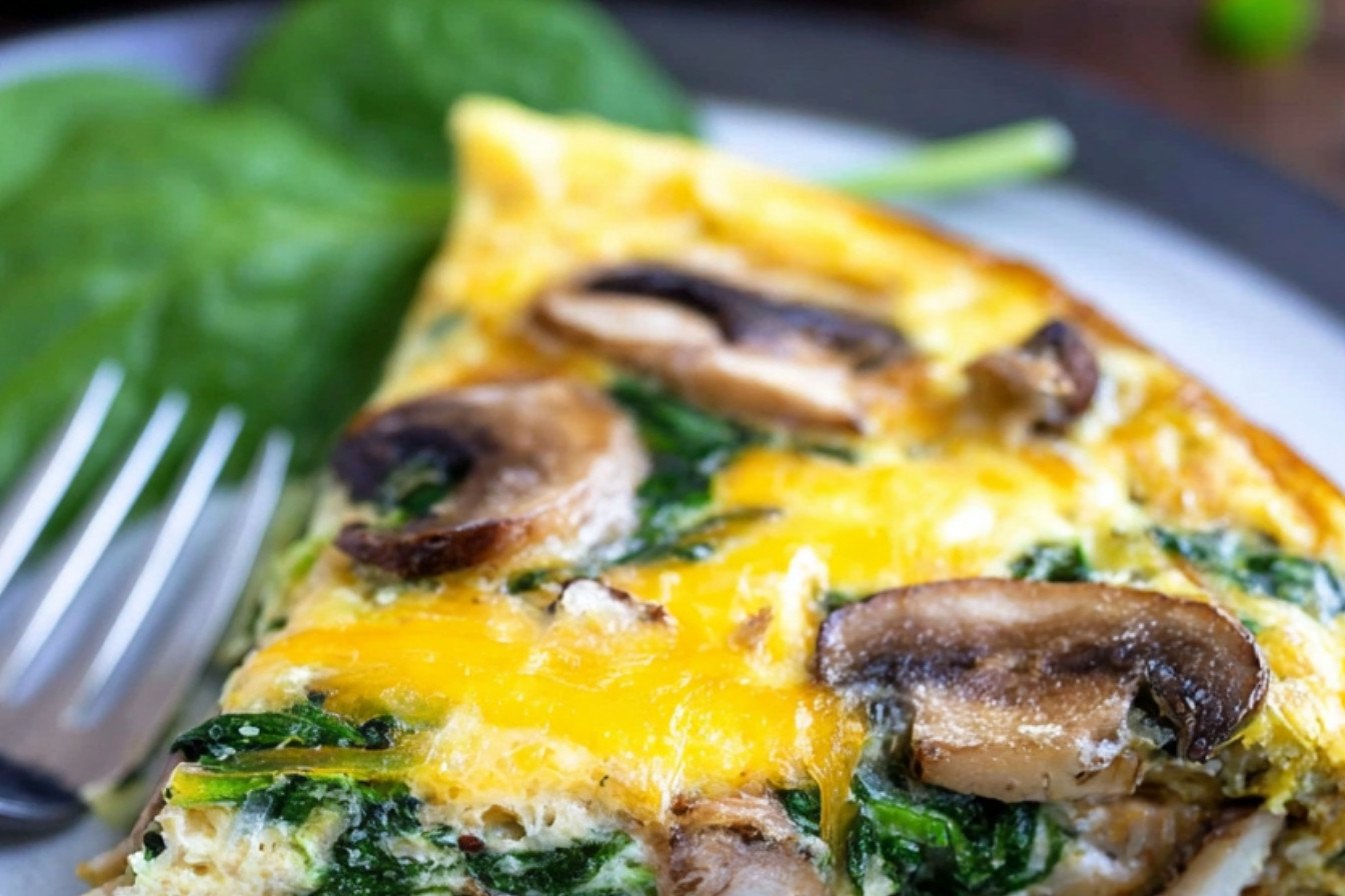 Mushroom Spinach Frittata Recipe
