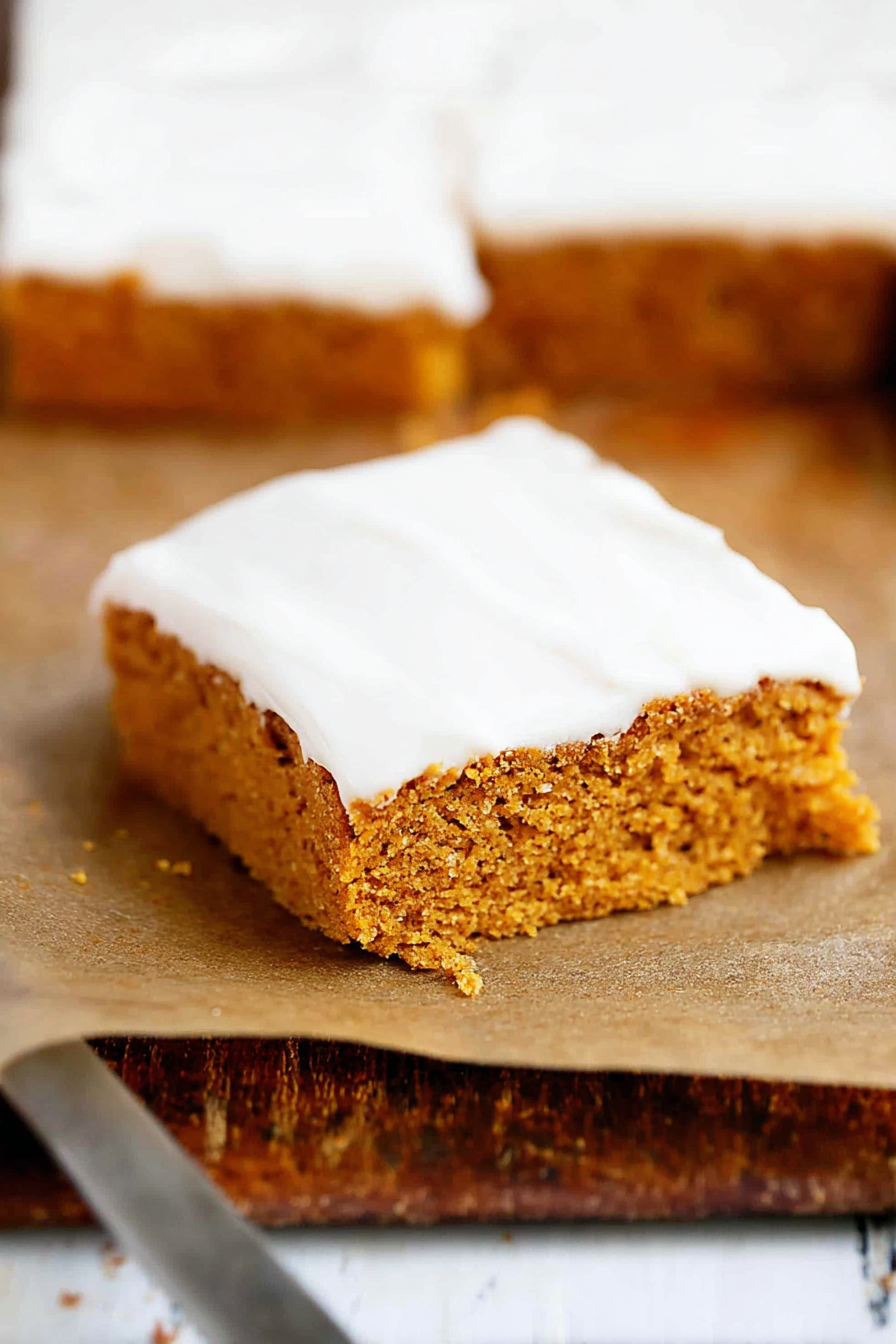 Pumpkin Bars with Cream Cheese Frosting Recipe