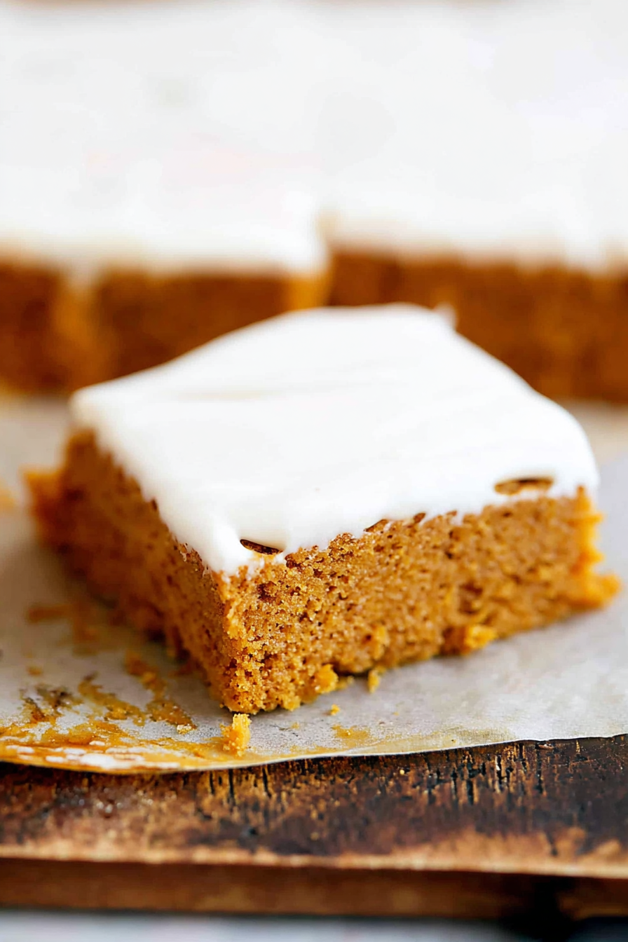 Pumpkin Bars with Cream Cheese Frosting Recipe