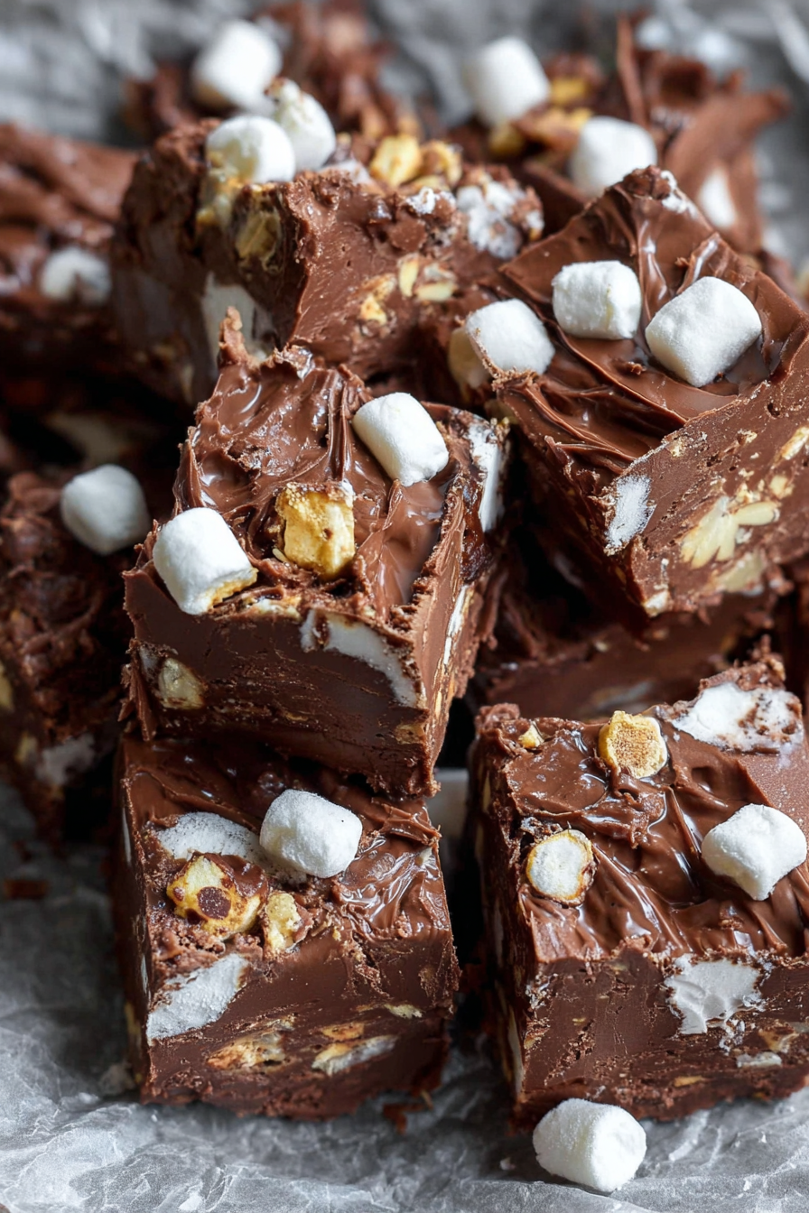 Rocky Road Fudge Recipe By WonkyWonderful