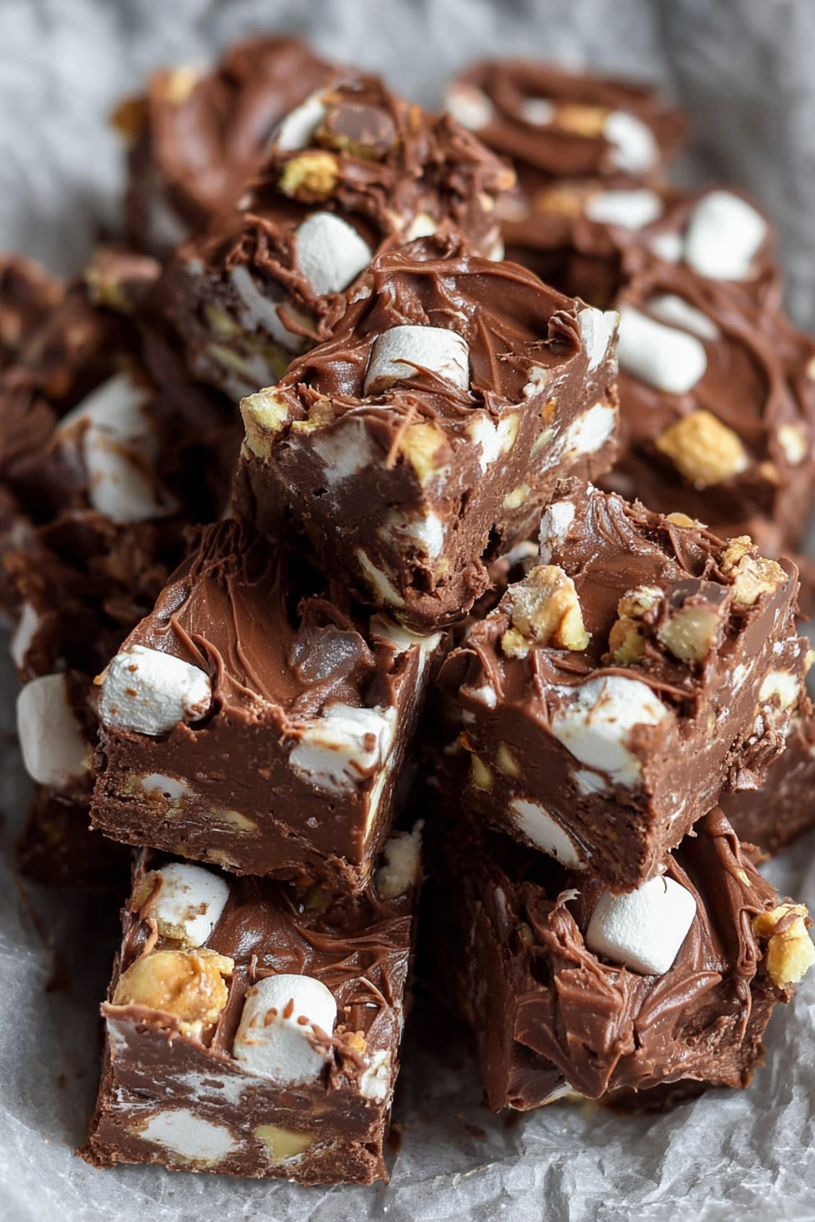Rocky Road Fudge Recipe By WonkyWonderful