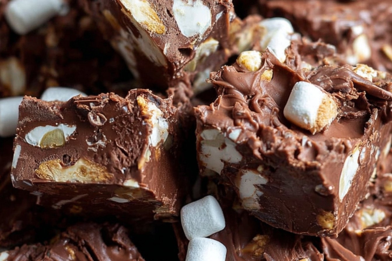 Rocky Road Fudge Recipe By WonkyWonderful
