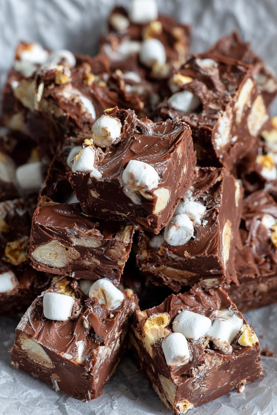 Rocky Road Fudge Recipe By WonkyWonderful