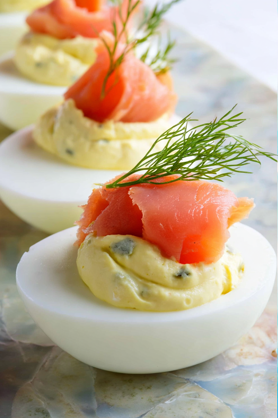 Smoked Salmon Deviled Eggs Appetizer Recipe