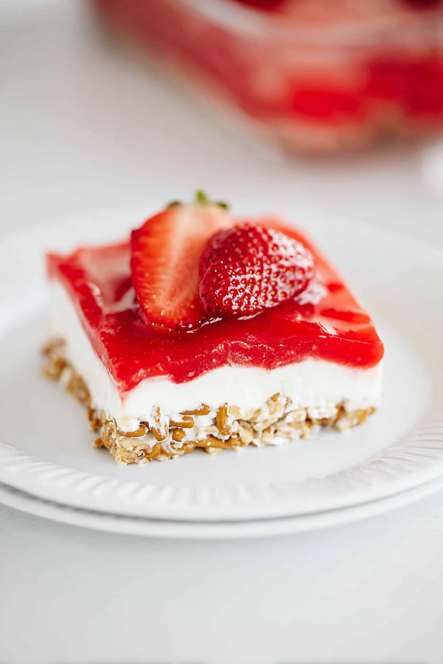 Strawberry Pretzel Salad Recipe I Heart Naptime
