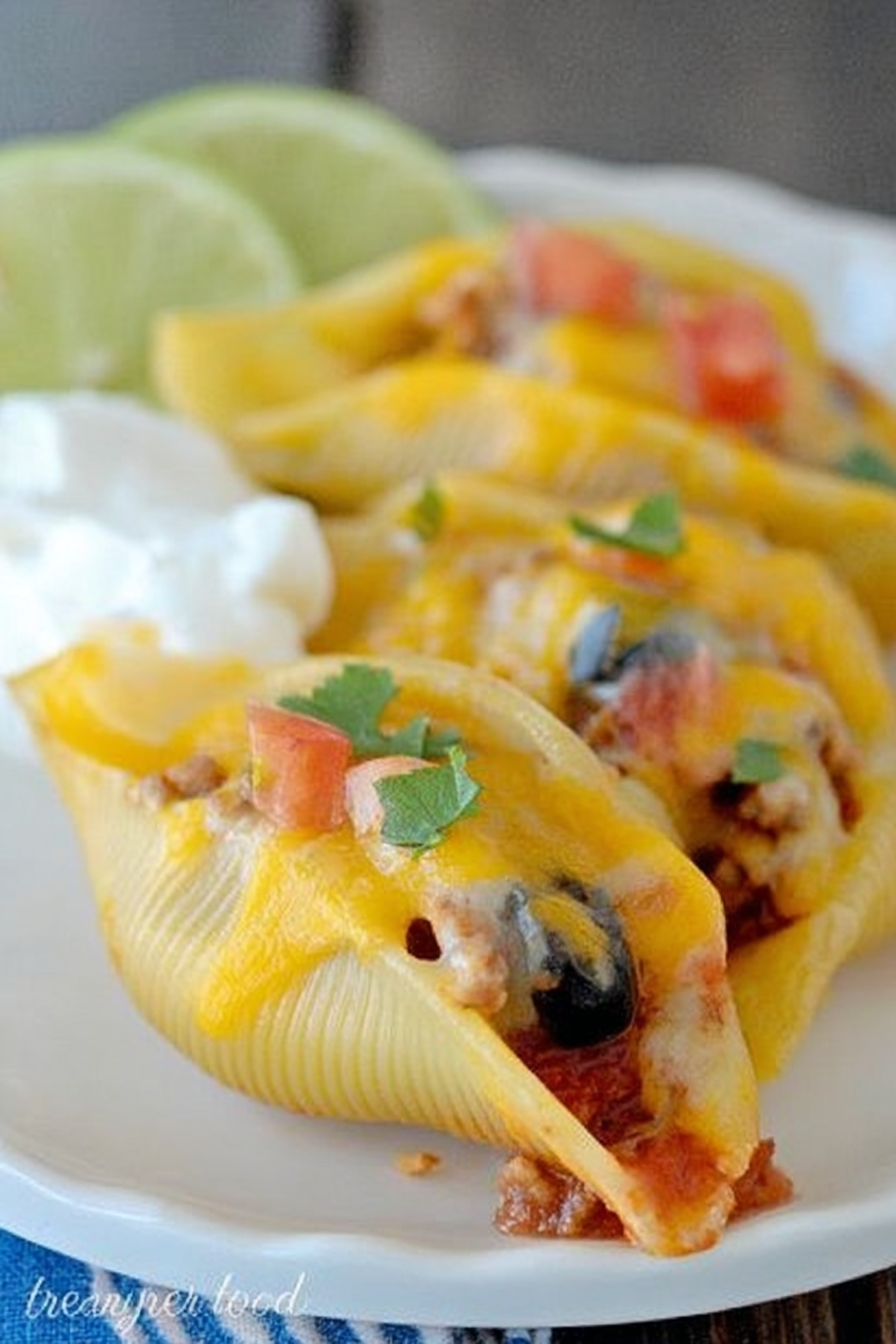 Taco Stuffed Pasta Shells Recipe