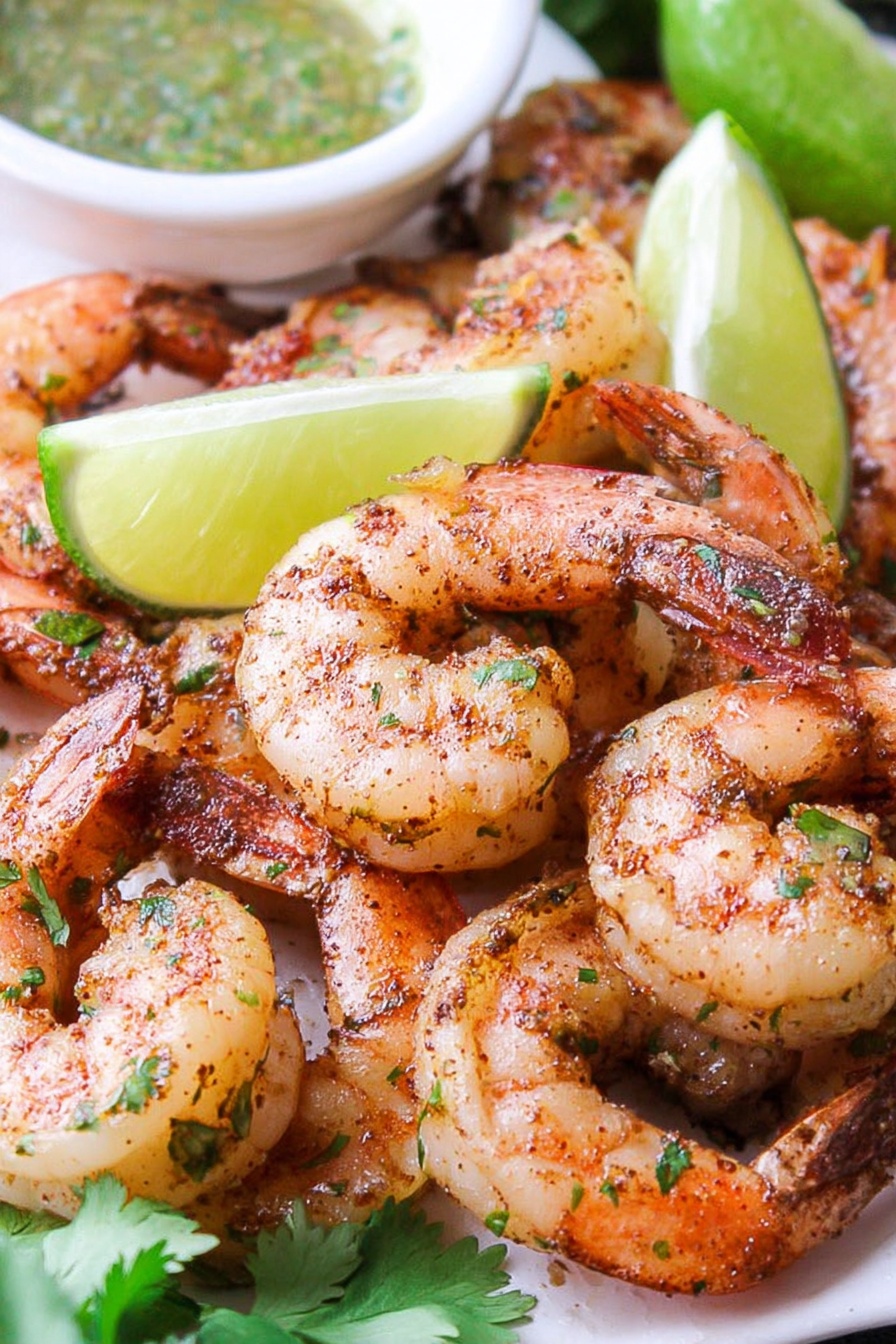 Whole30 Spicy Cilantro Lime Baked Shrimp