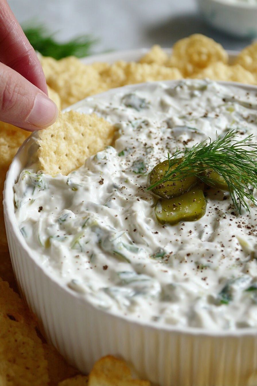 WonkyWonderful Dill Pickle Dip Recipe