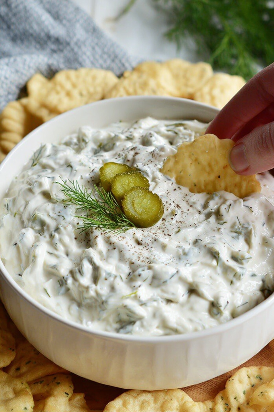 WonkyWonderful Dill Pickle Dip Recipe
