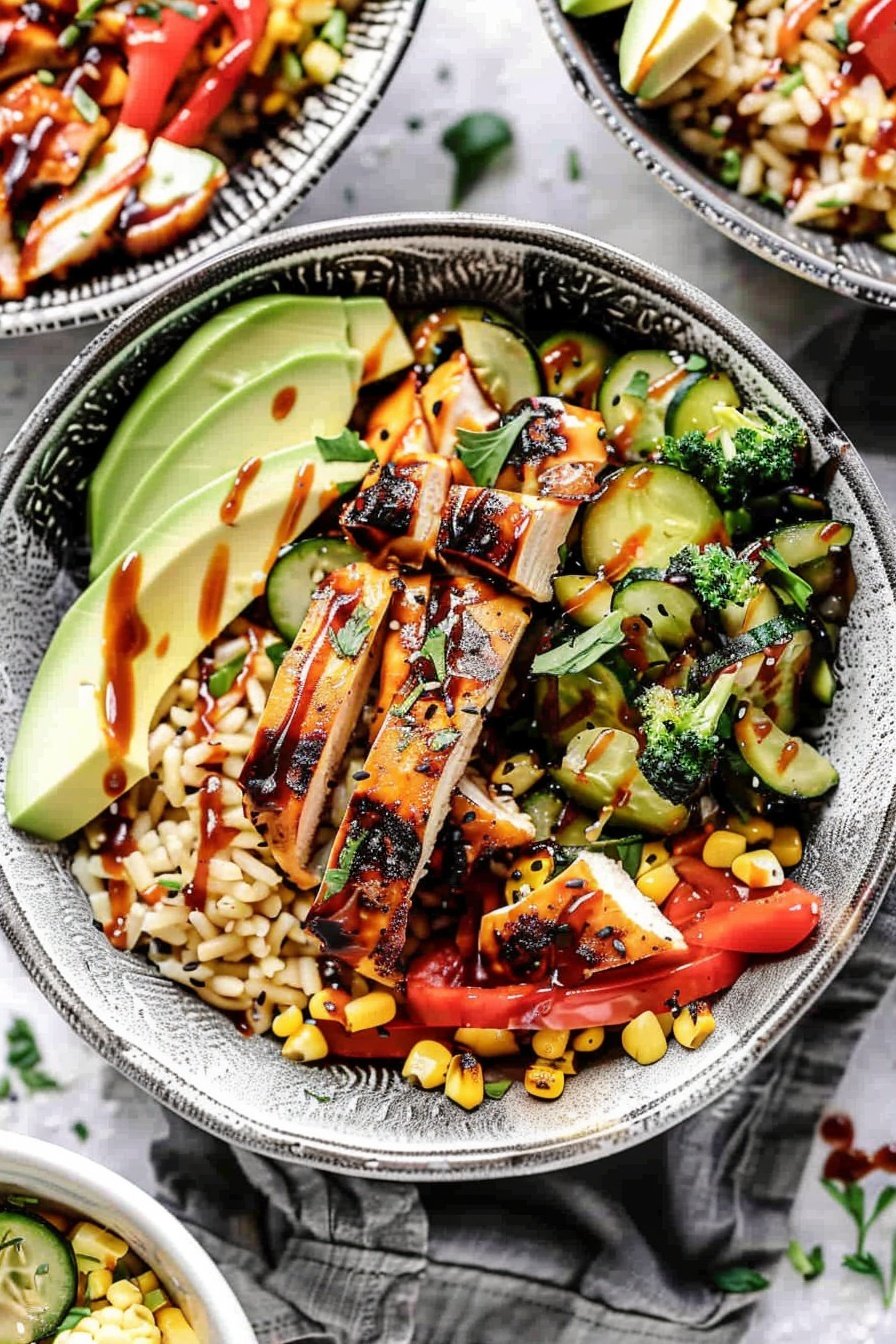 BBQ Chicken Bowl Recipe for Grilling