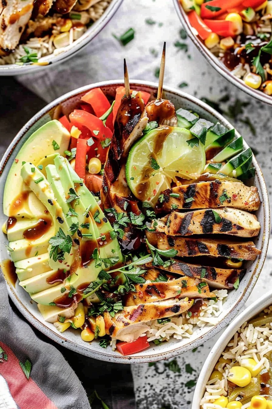 BBQ Chicken Bowl Recipe for Grilling