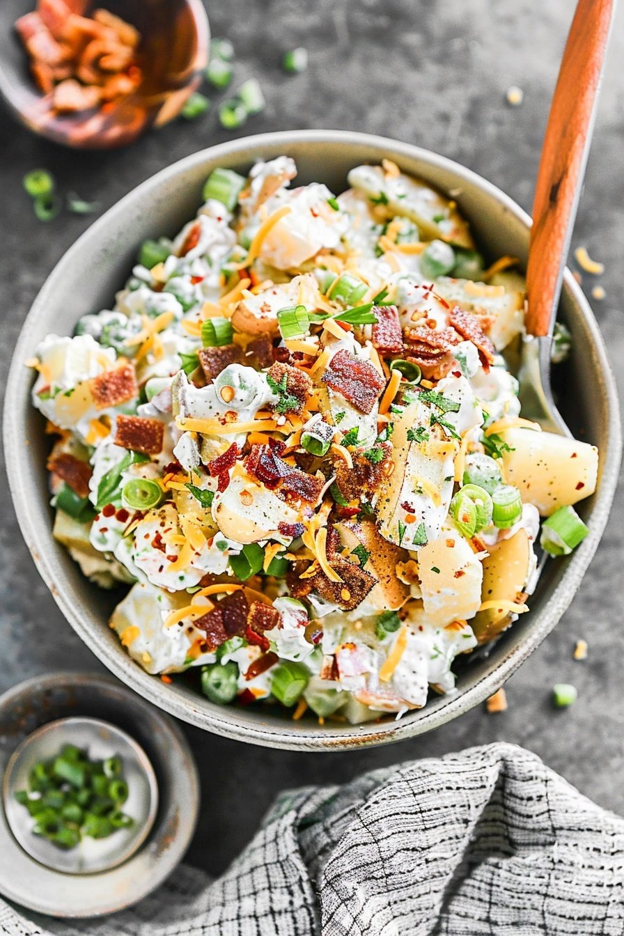 Baked Potato Salad Recipe from Tastes Better From Scratch