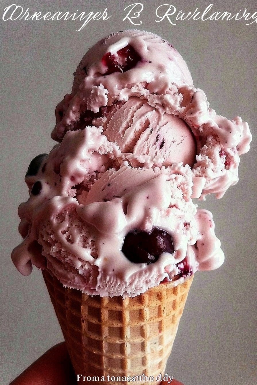 Cherry Ricotta Ice Cream Recipe