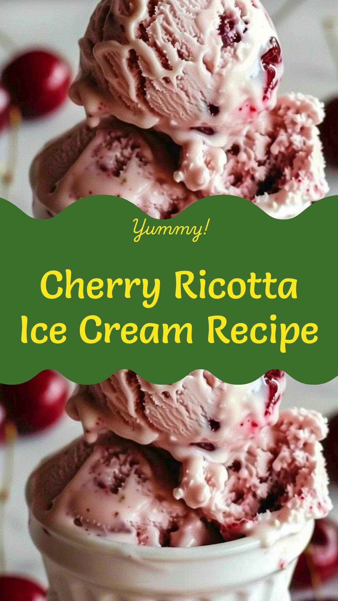 Cherry Ricotta Ice Cream Recipe