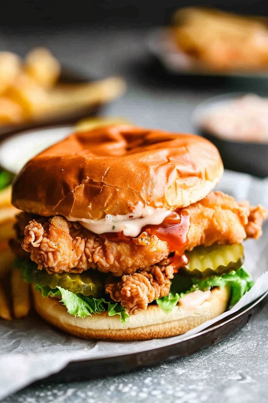 Chick fil A Crispy Chicken Sandwich Copycat Recipe