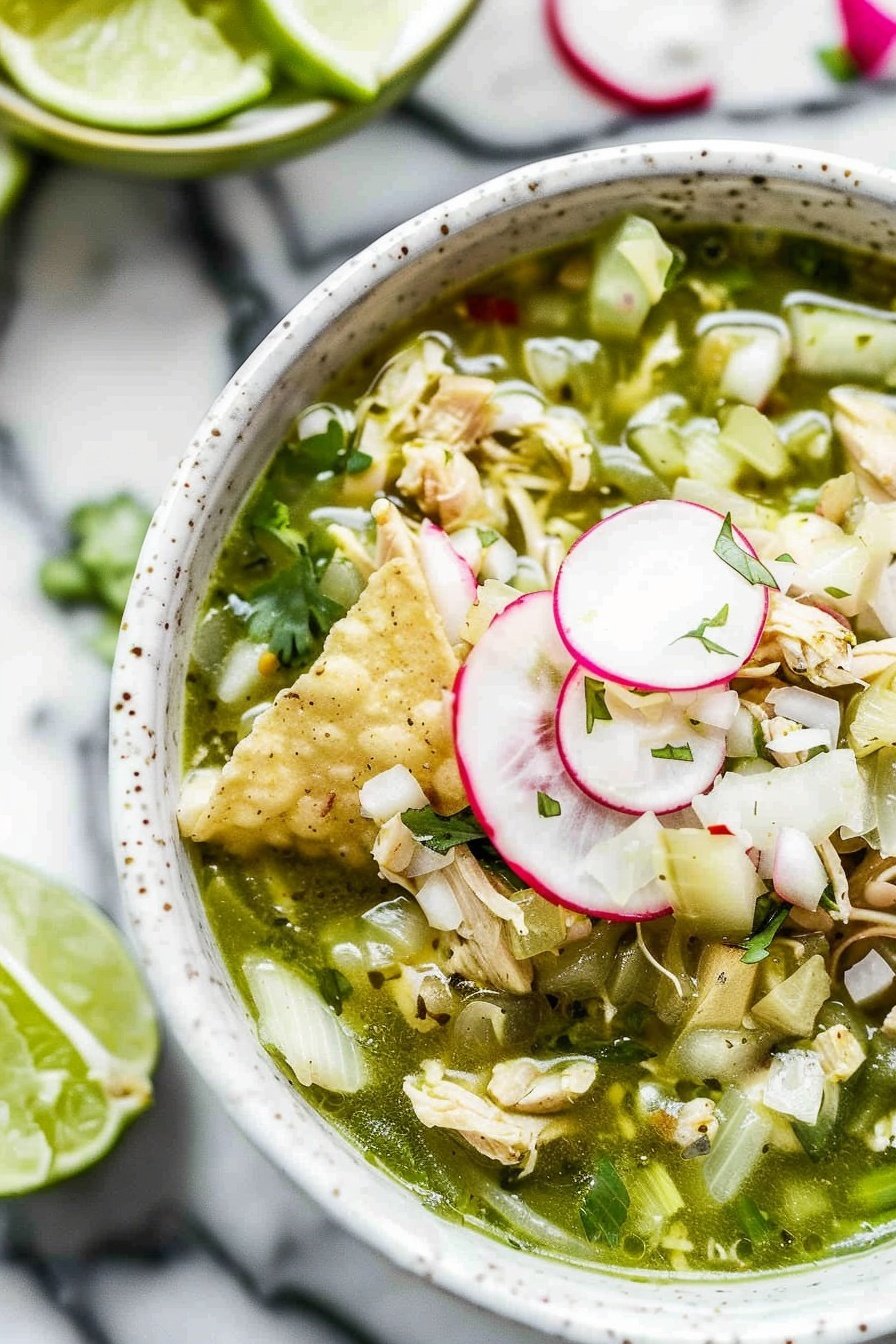 Chicken Pozole Verde Tastes Better From Scratch