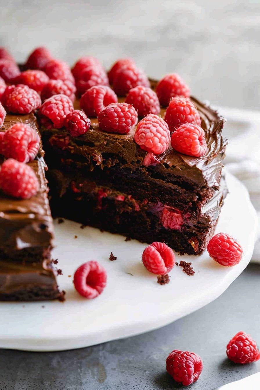 Chocolate Raspberry Cake Tastes Better From Scratch