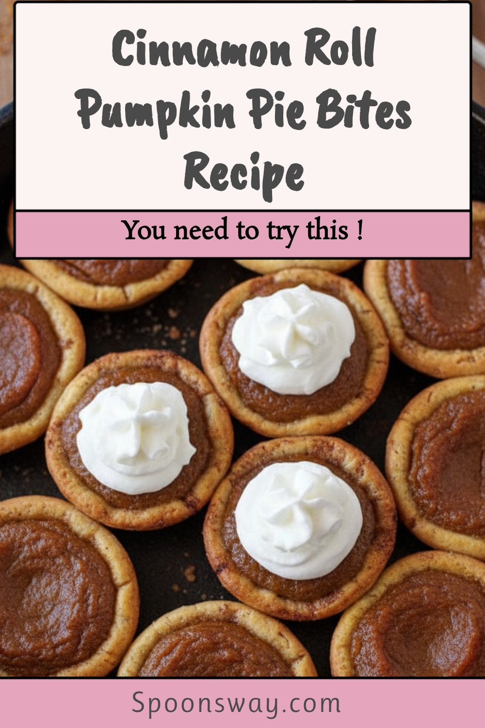 Cinnamon Roll Pumpkin Pie Bites Recipe