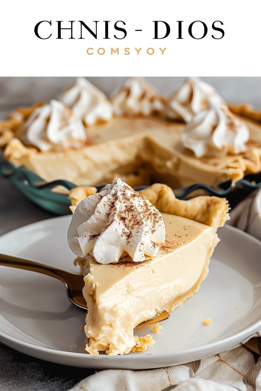 Creamy Eggnog Pie Recipe for Holidays