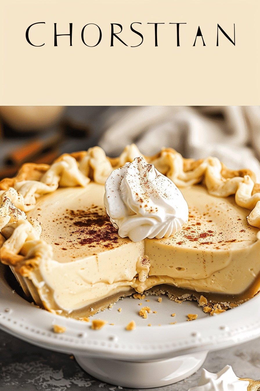 Creamy Eggnog Pie Recipe for Holidays