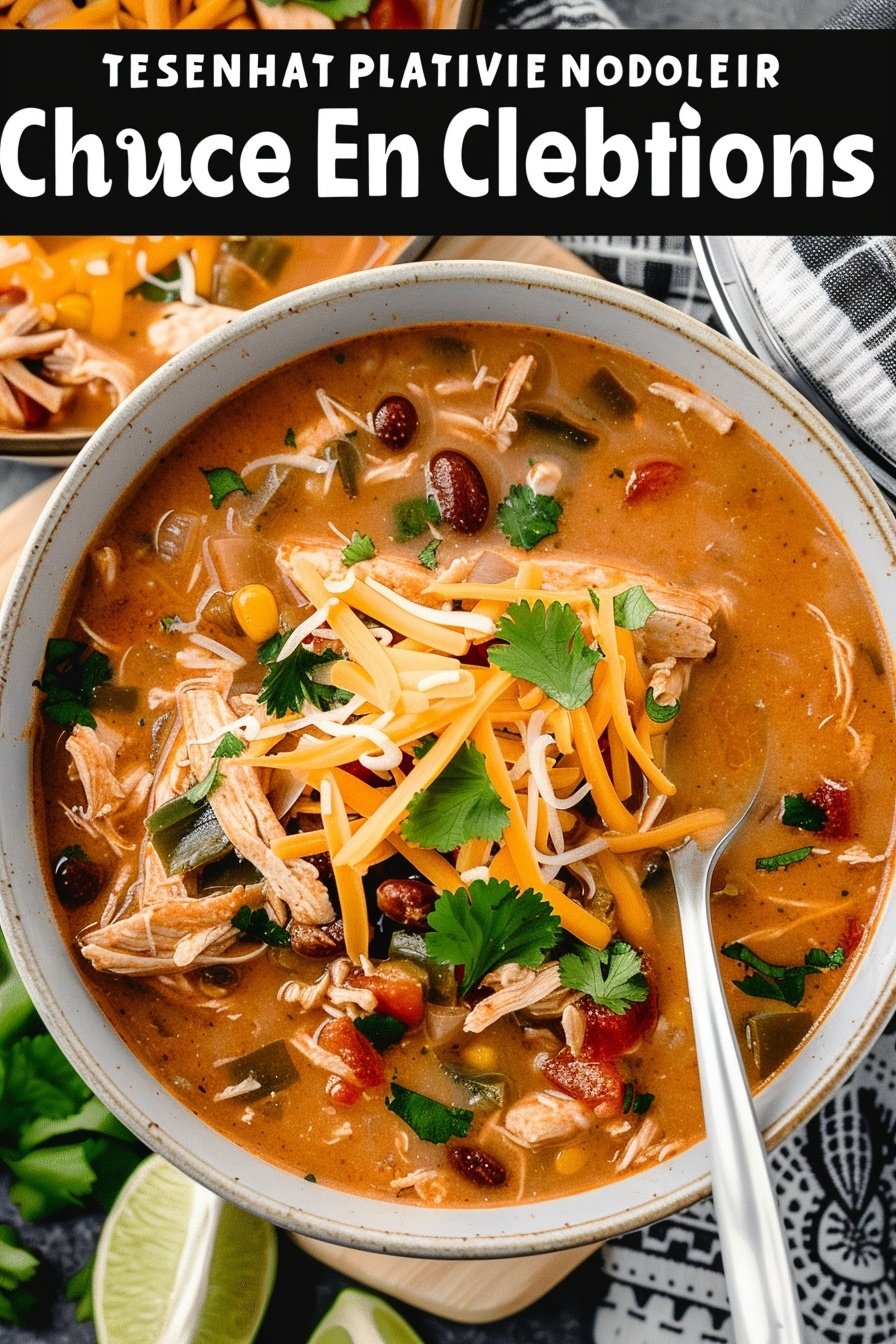 Creamy Instant Pot Chicken Enchilada Soup